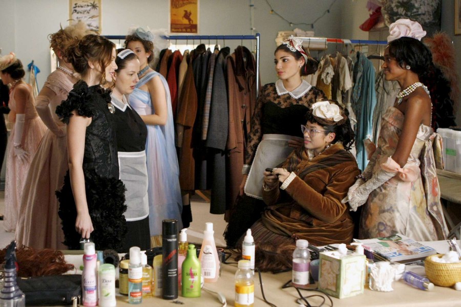 Les filles sont en coulisse